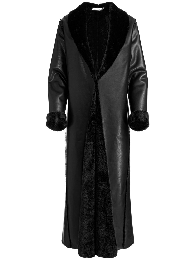 SHELBY FAUX SHEARLING MAXI COAT 1