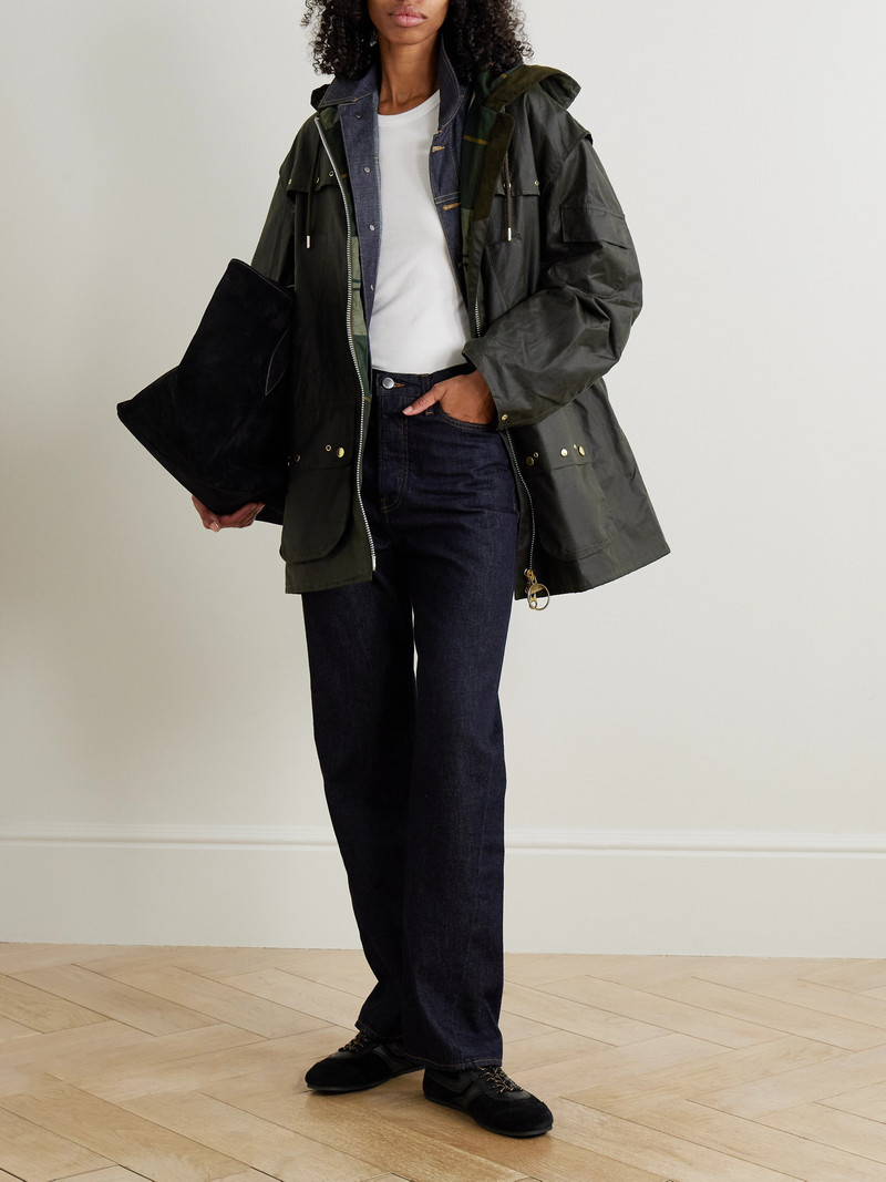 Barbour Aberford Hooded Waxed-cotton Jacket outlook