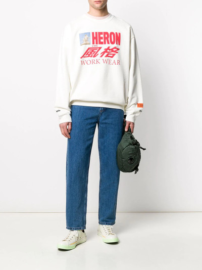 Heron Preston Workwear printed sweatshirt outlook