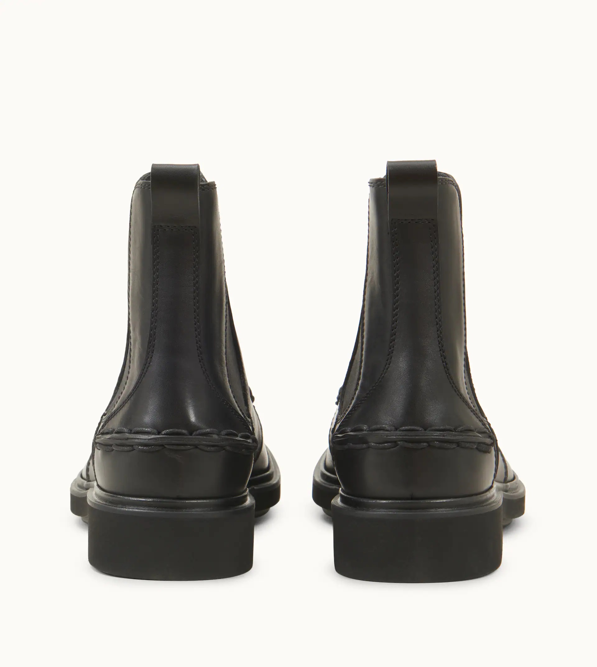 CLINT ANKLE BOOTS IN LEATHER - BLACK - 3