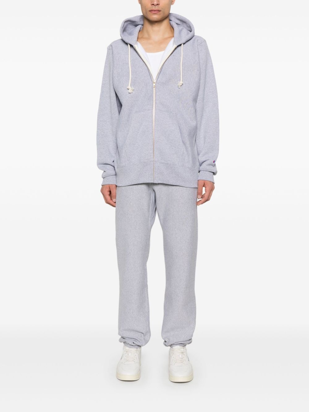 logo-embroidered hoodie - 2