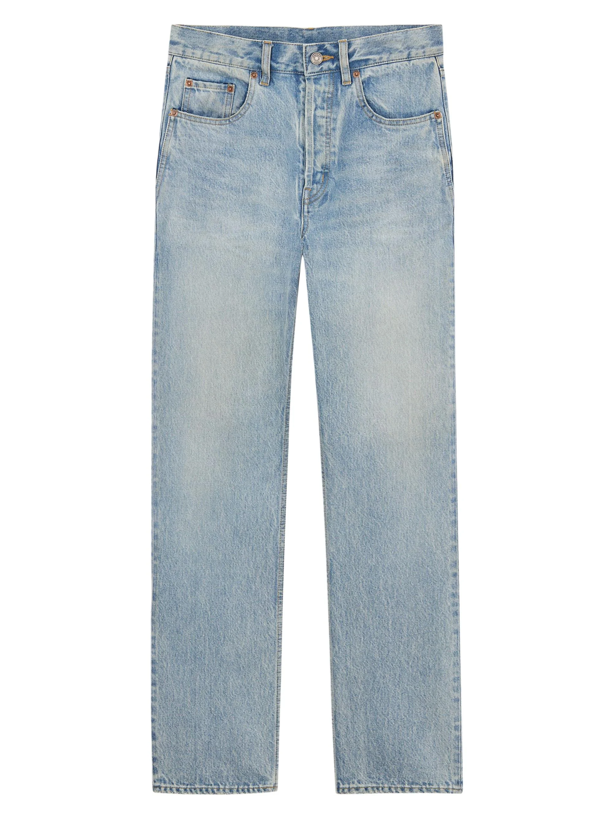 Men's Loose-Fit Jeans in Beat Denim - South Blue - 1