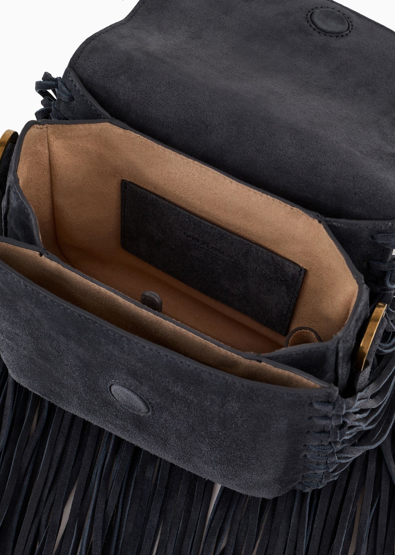 La Prima fringed suede bag - 5