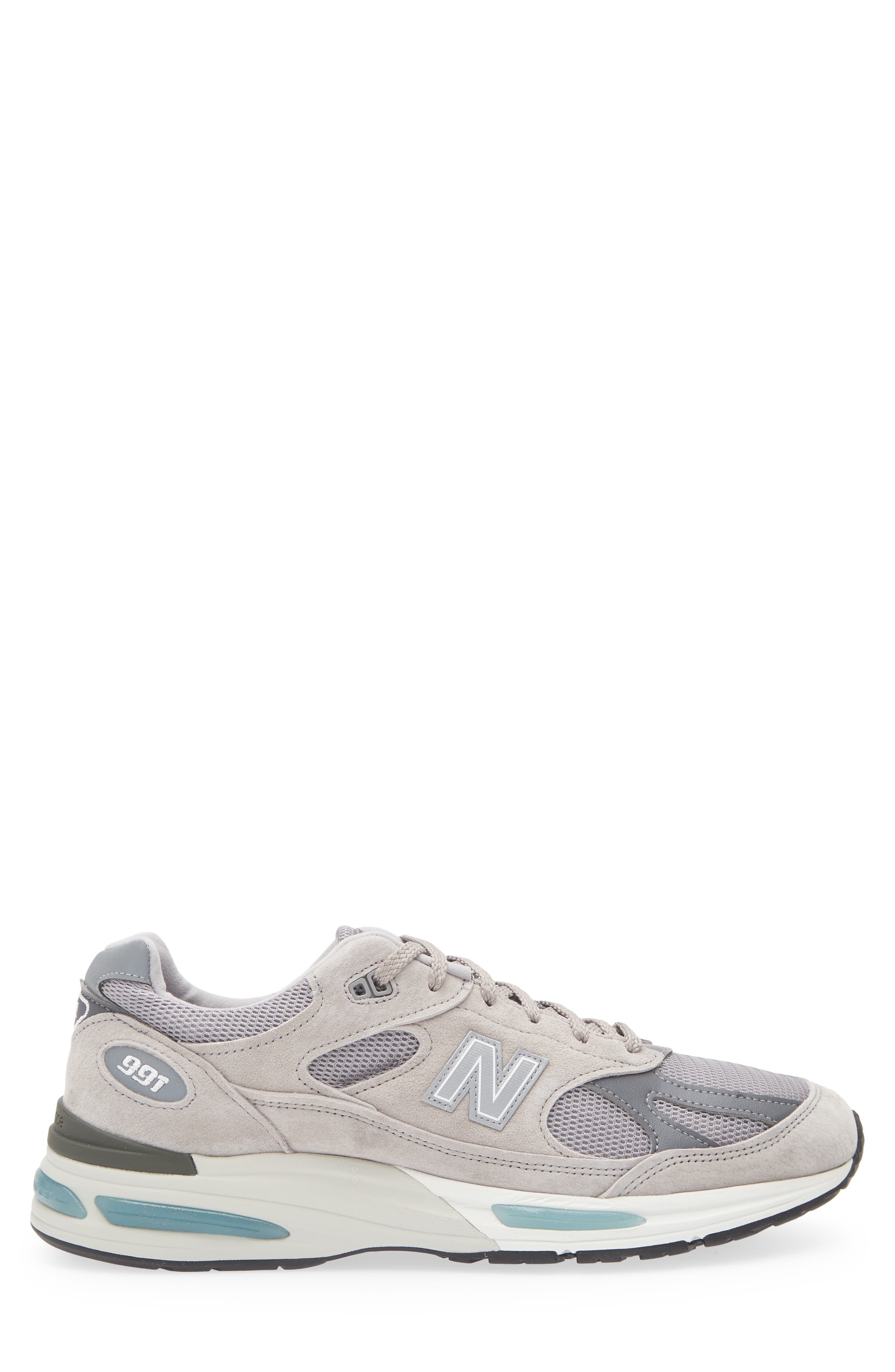 New Balance Gender Inclusive Made in UK 991 v2 Sneaker in Dove/Alloy at Nordstrom - 3