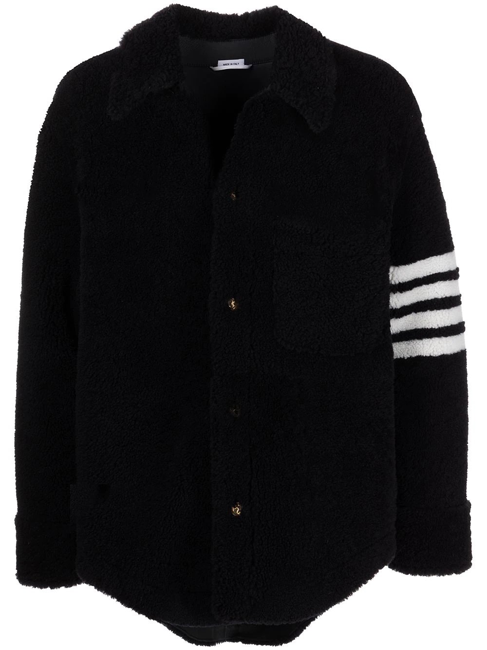 4-Bar shearling jacket - 1