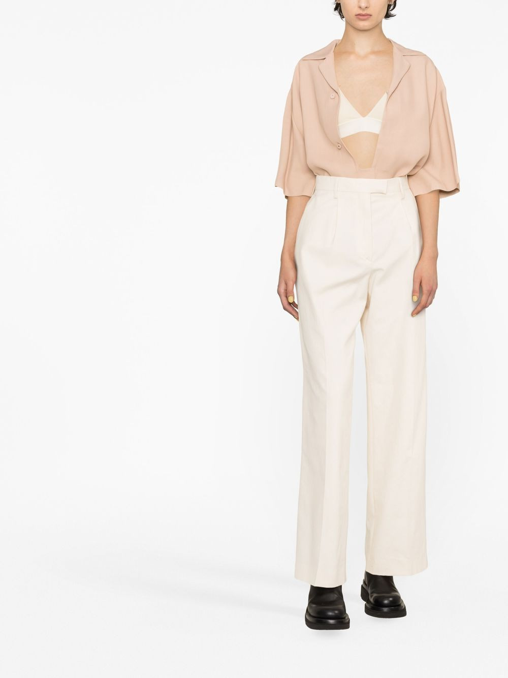 pressed-crease tailored trousers - 2