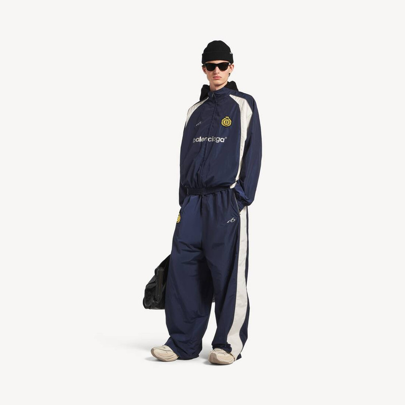 BALENCIAGA Men's Soccer Tracksuit Pants in Marine Blue outlook