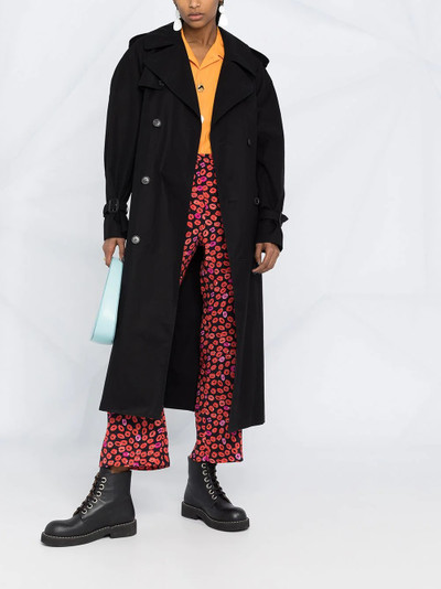 Marni Small Kisses cropped flared trousers outlook