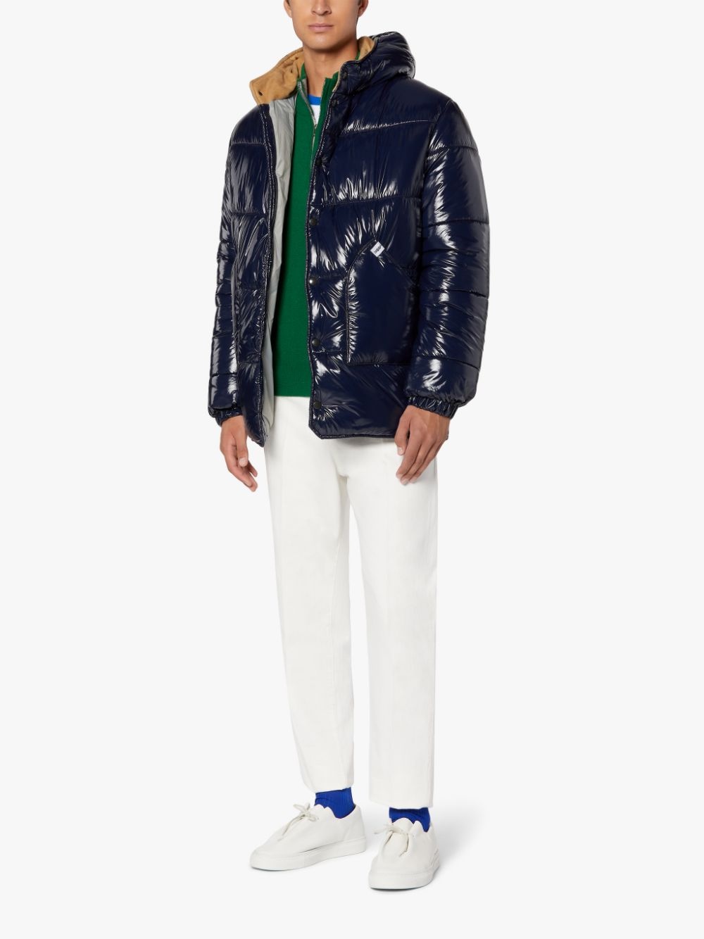 OSAKA NAVY NYLON PUFFER JACKET | GQF-306 - 4