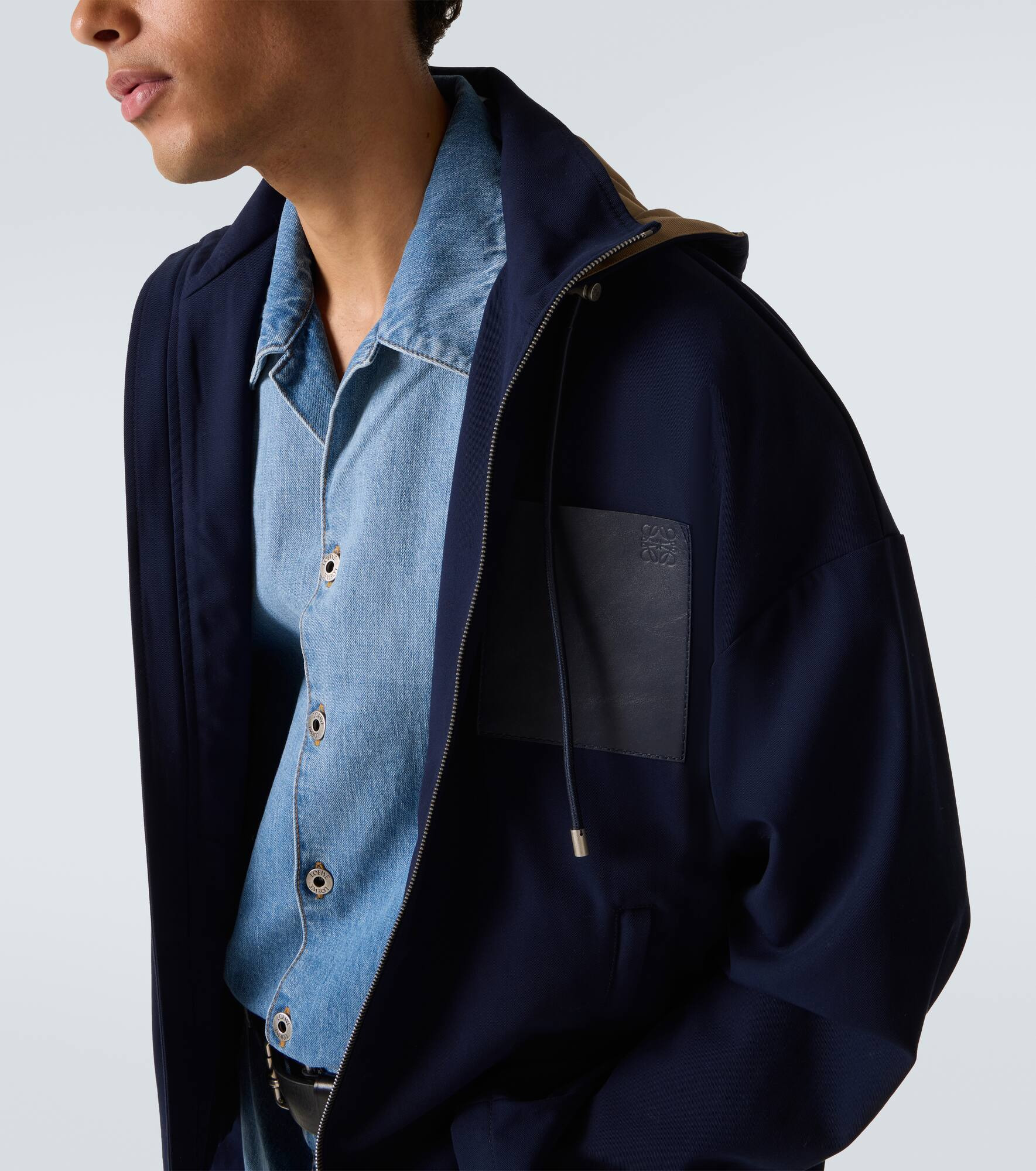 Hooded cotton twill jacket - 5
