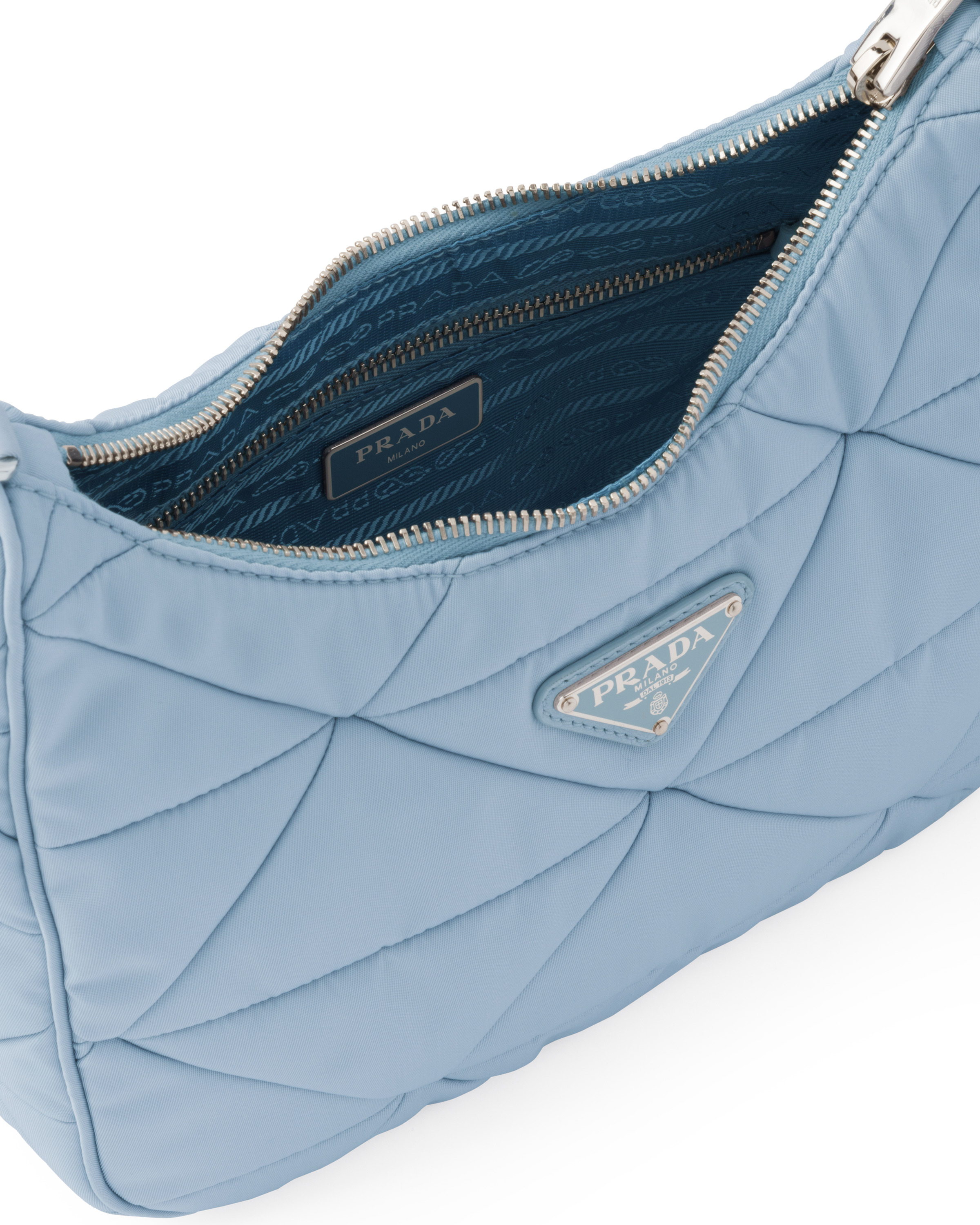 Re-Nylon padded hobo bag - 4