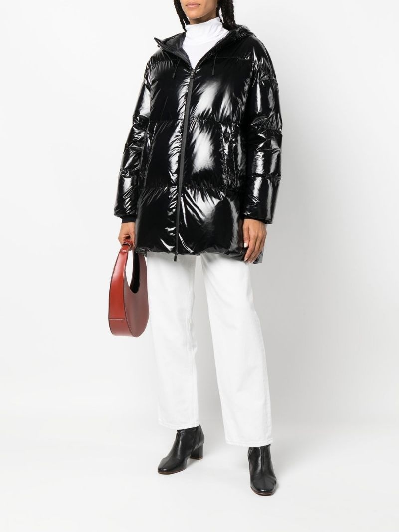 high-shine puffer coat - 2