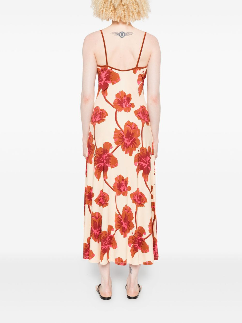 Sendero de Astromelias midi dress - 4