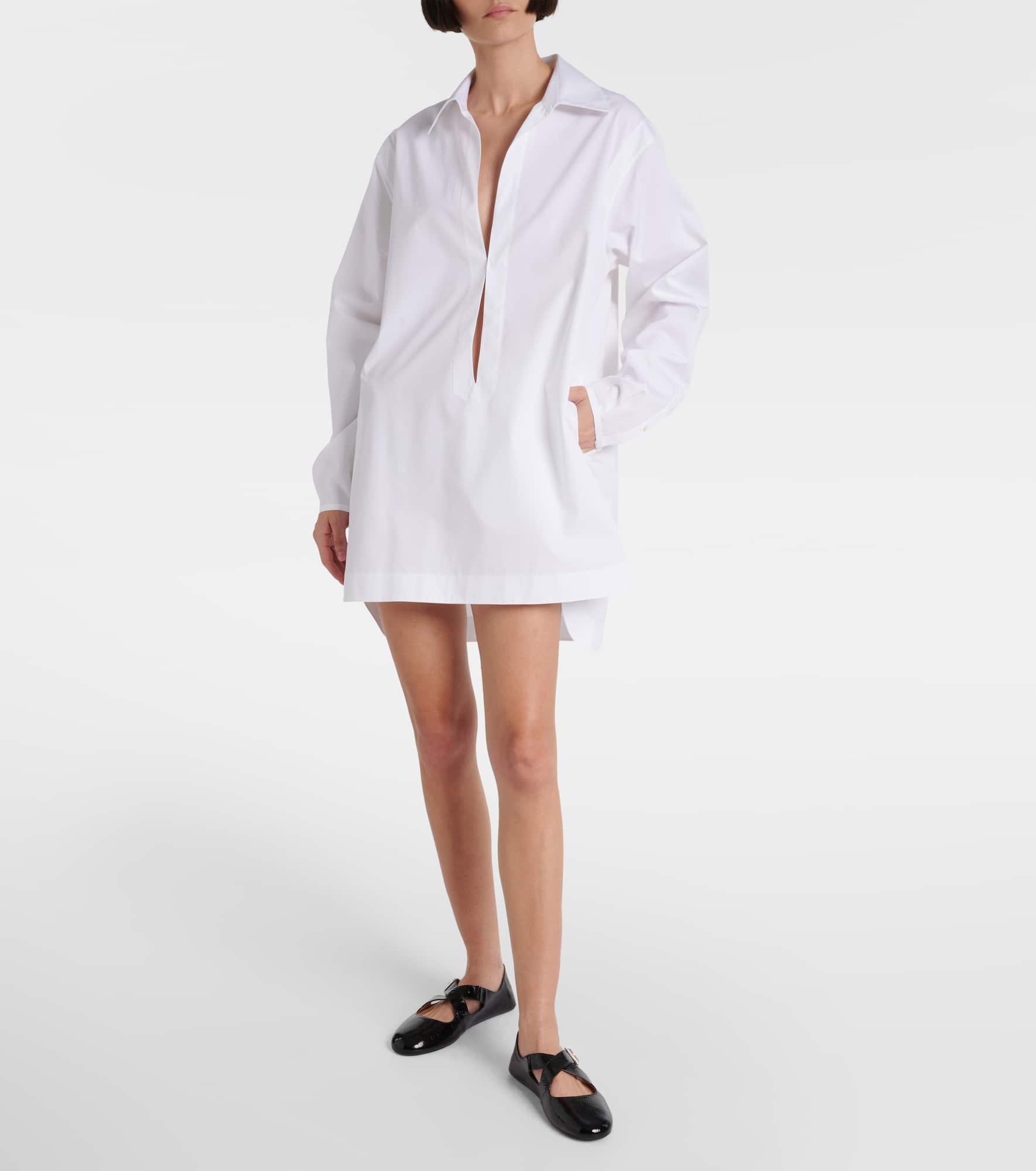 Cotton poplin minidress - 2