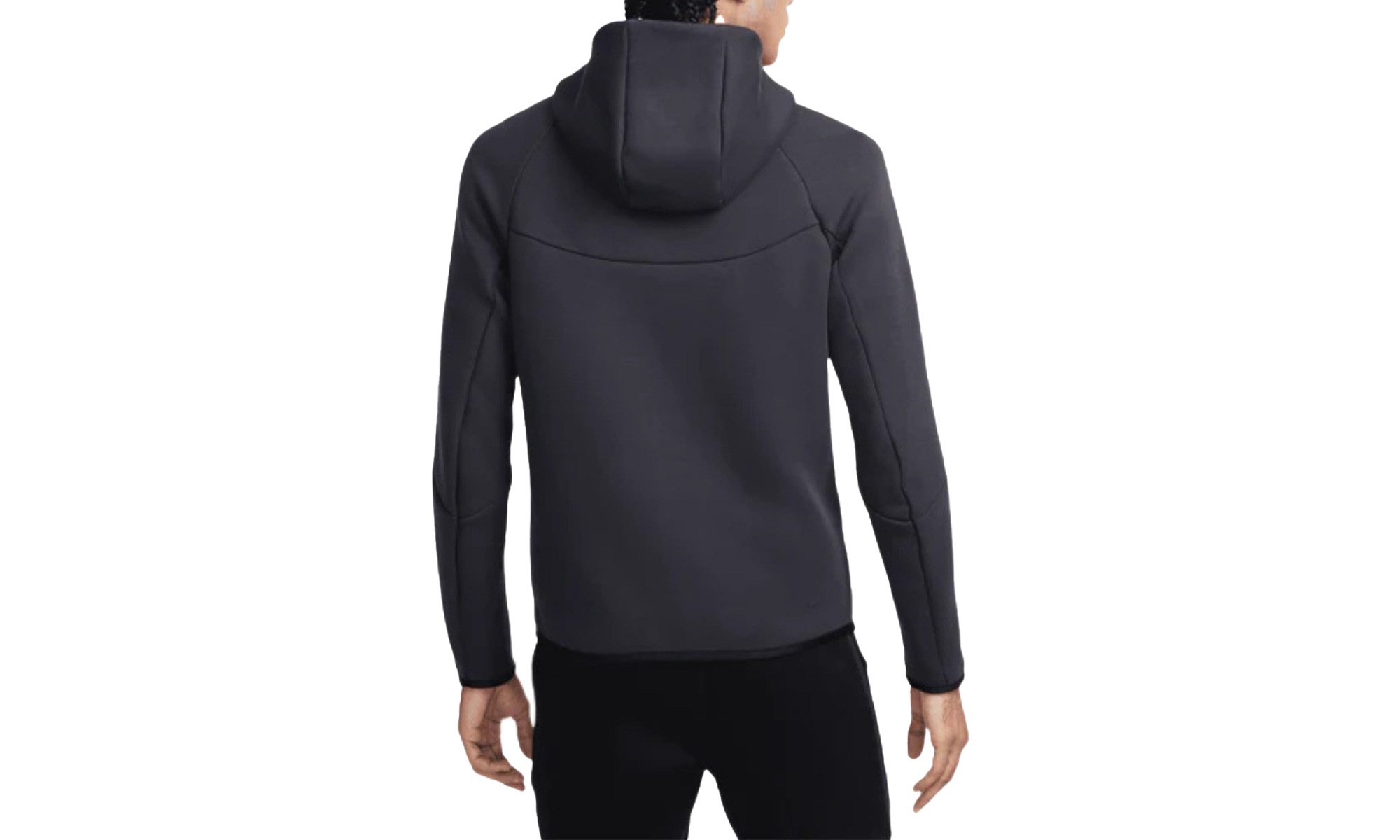 Tech Men's Full-zip Windrunner Hoodie Mens Style "BLACK/ANTHRACITE" - 2