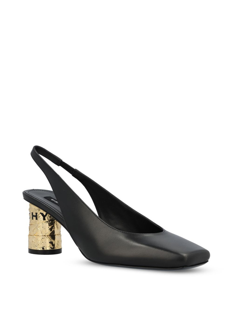 Givenchy 7mm cylindrical heel slingback pumps outlook