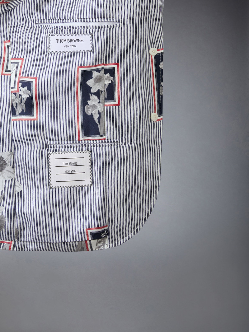 Silk Twill Framed Floral High Armhole Sportcoat 5