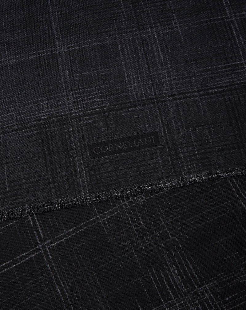Black pure wool scarf 3