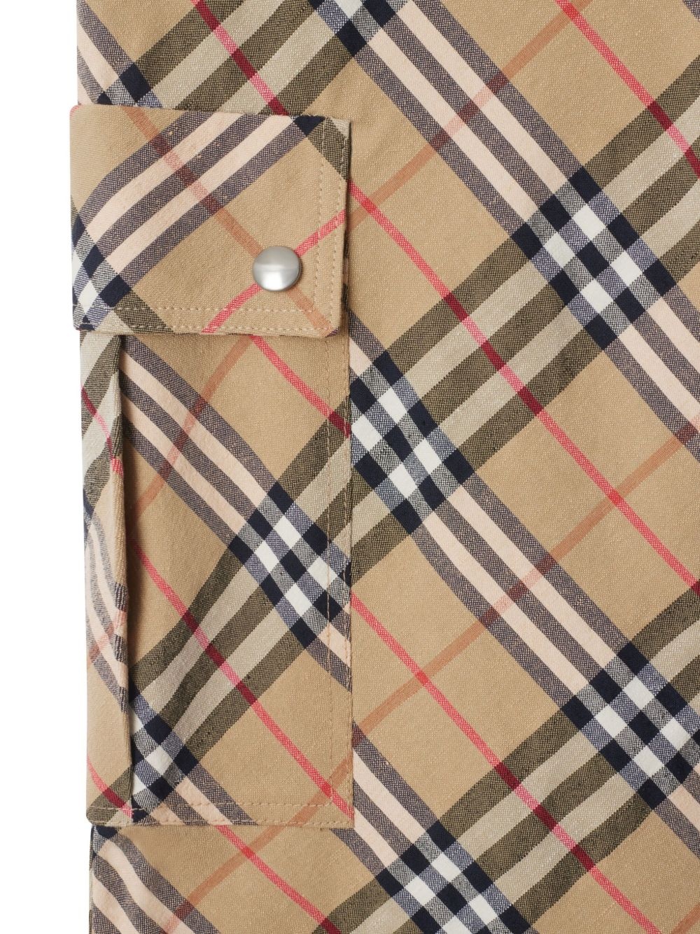 checked cargo pants - 5