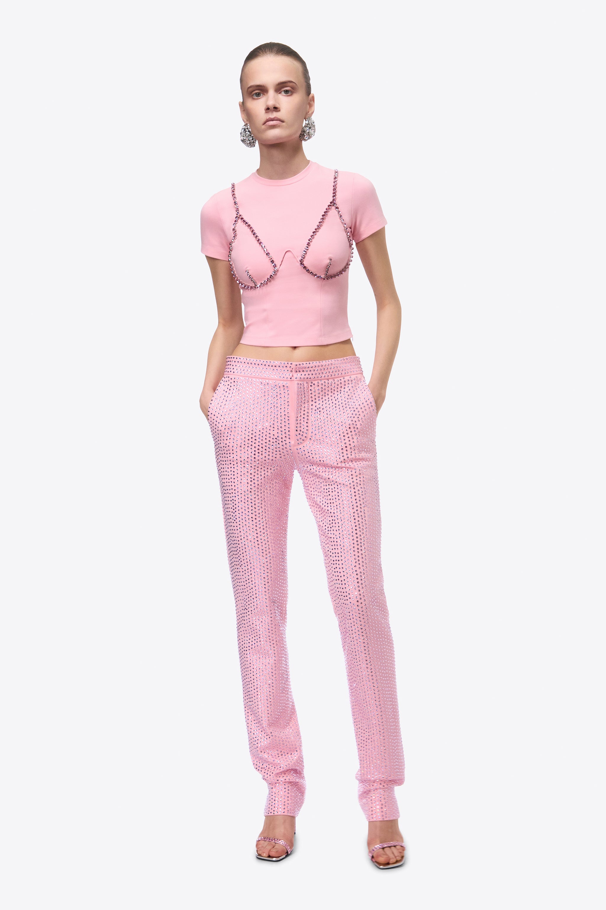 CRYSTAL V-CUP T-SHIRT - 4