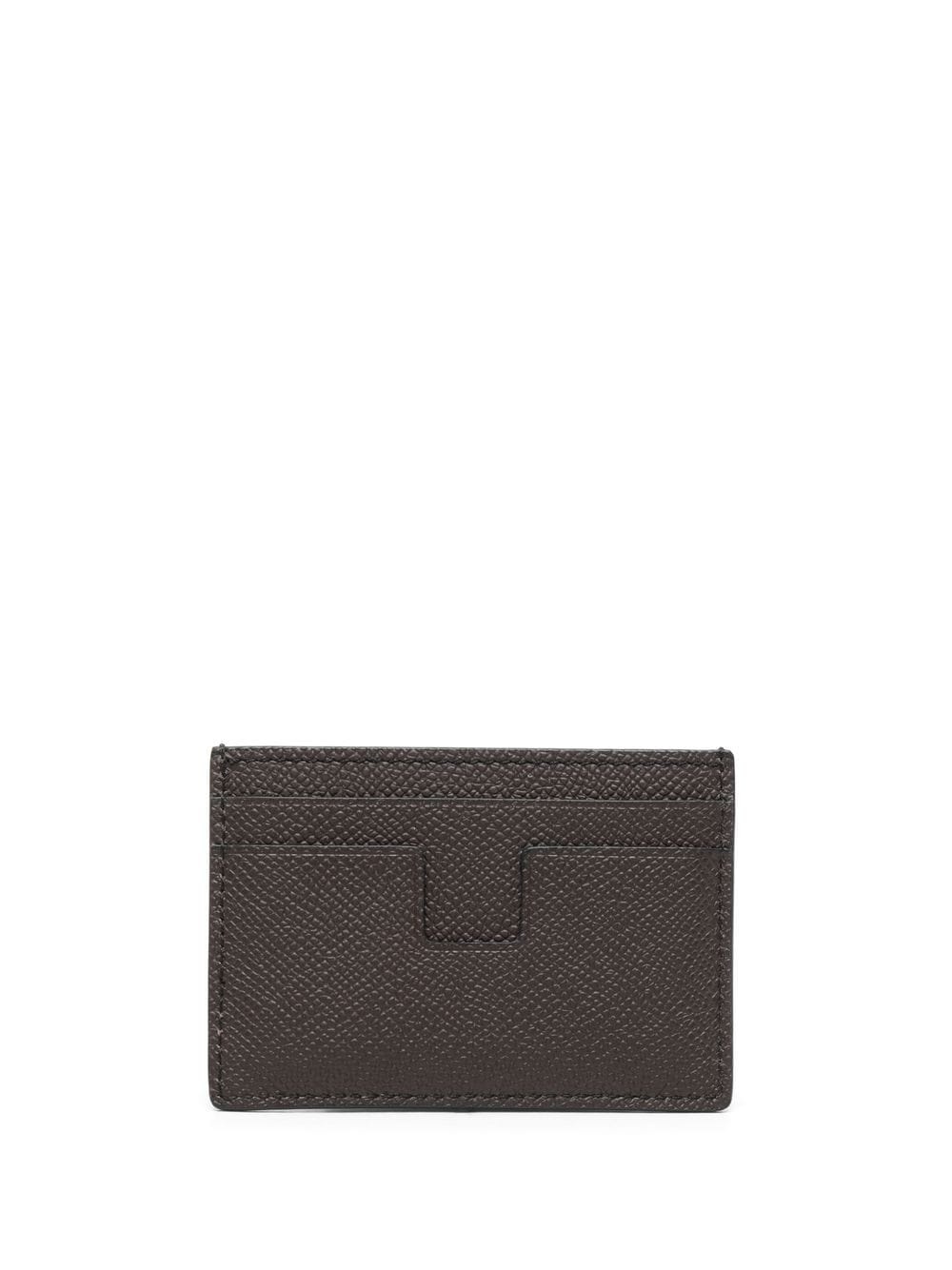 grained-leather cardholder - 2