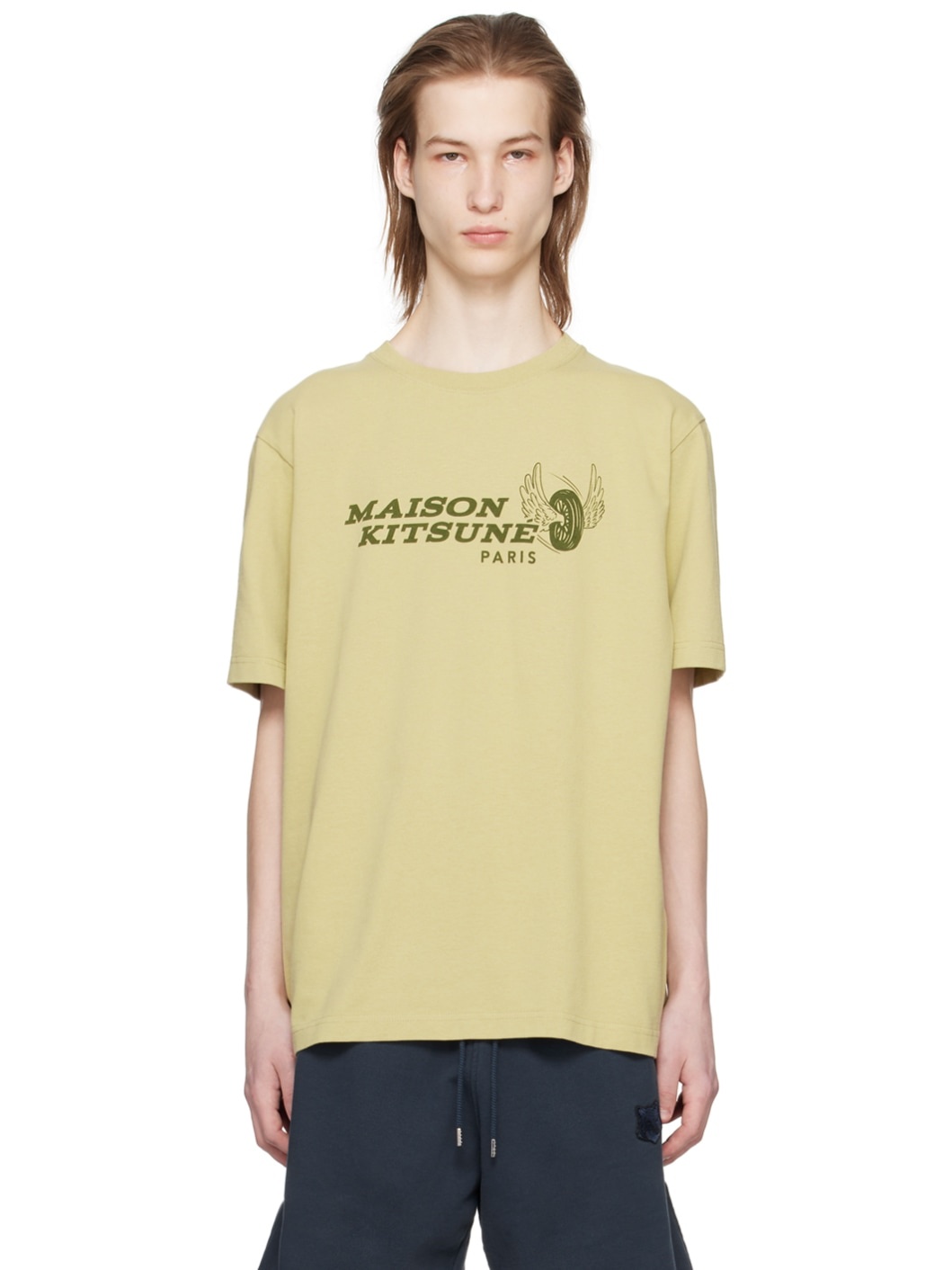 Khaki Racing Wheels T-Shirt - 1