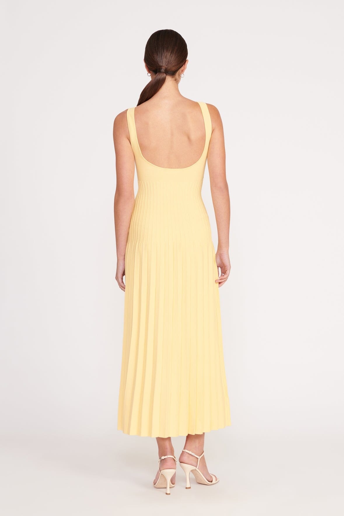 STAUD ELLISON DRESS LEMON DROP - 4