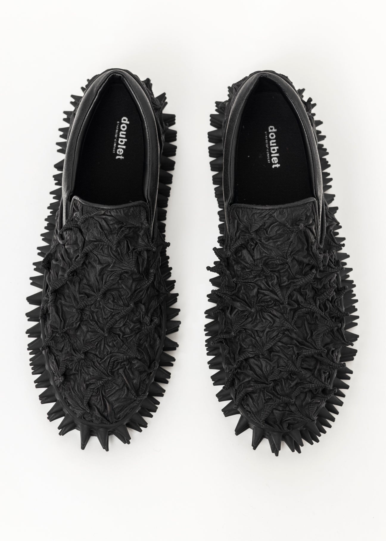 doublet BLACK PORCUPINE SLIP-ON SNEAKER | 017shop | REVERSIBLE