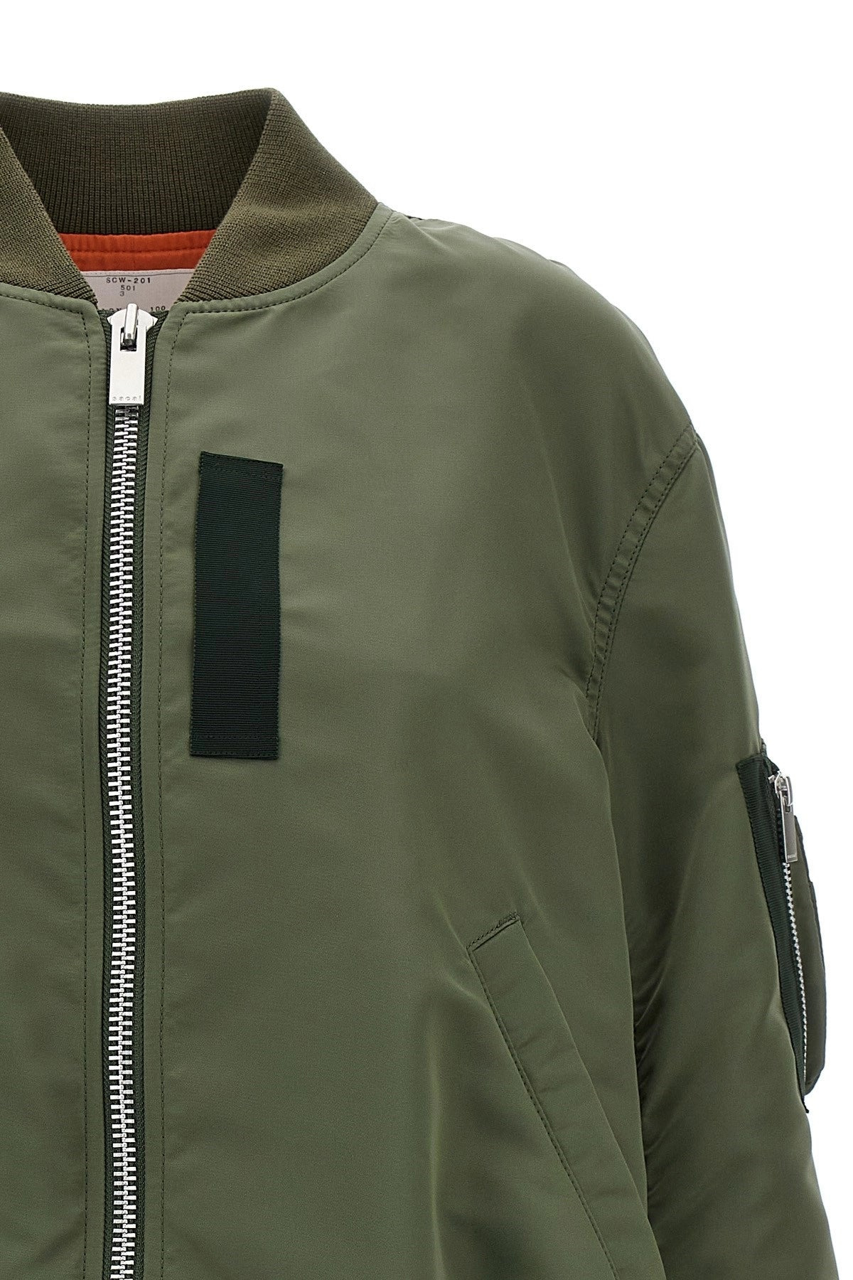 Sacai Women Nylon Bomber Jacket - 4