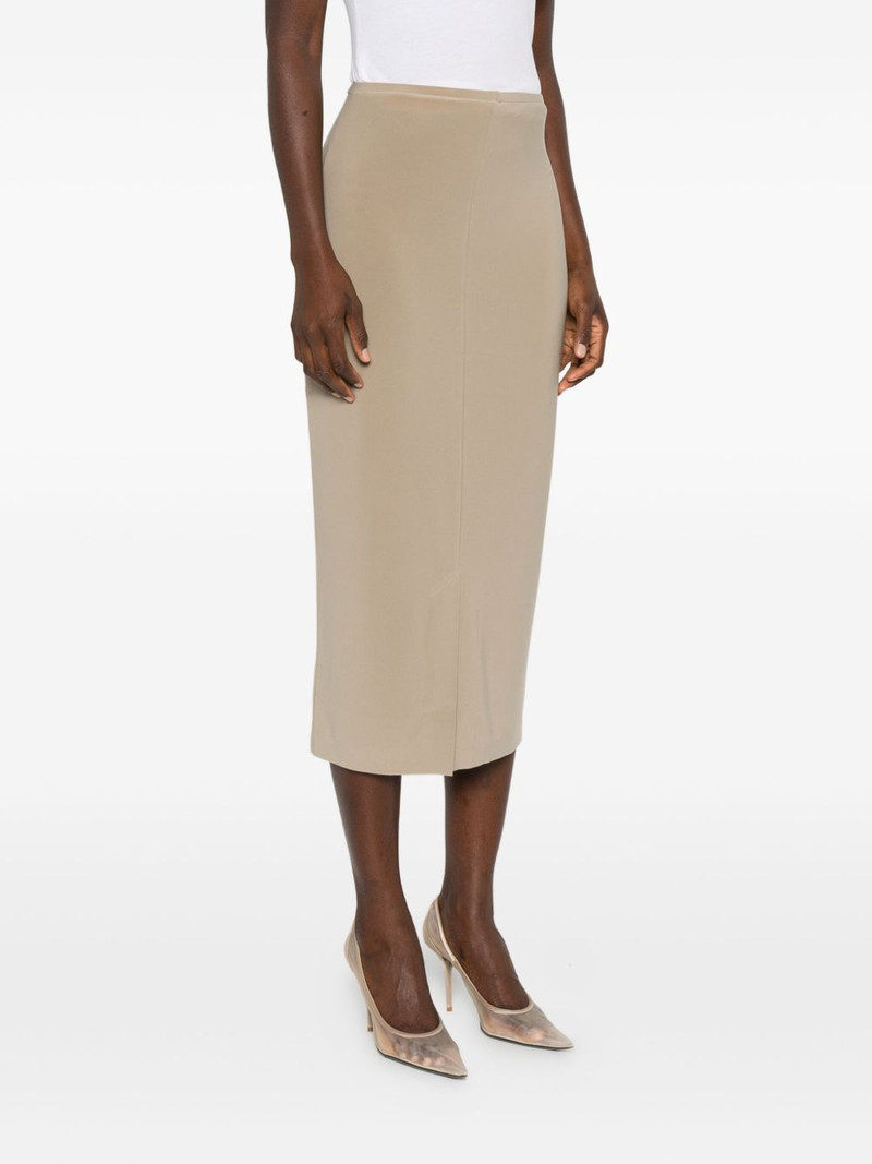 straight plain midi skirt 3