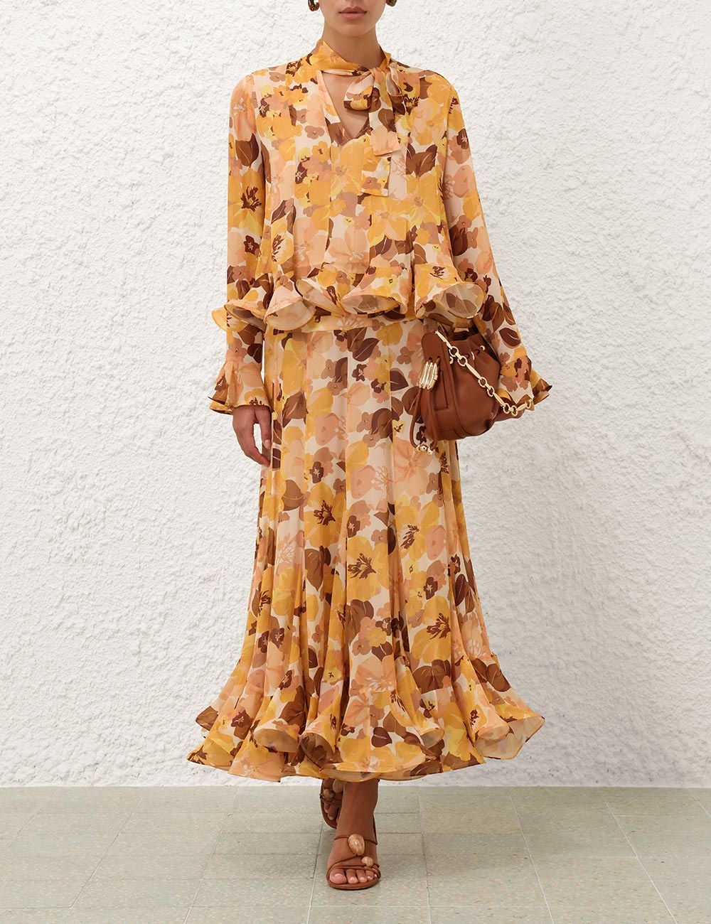 BALANCE FLUTTER MIDI SKIRT - 7