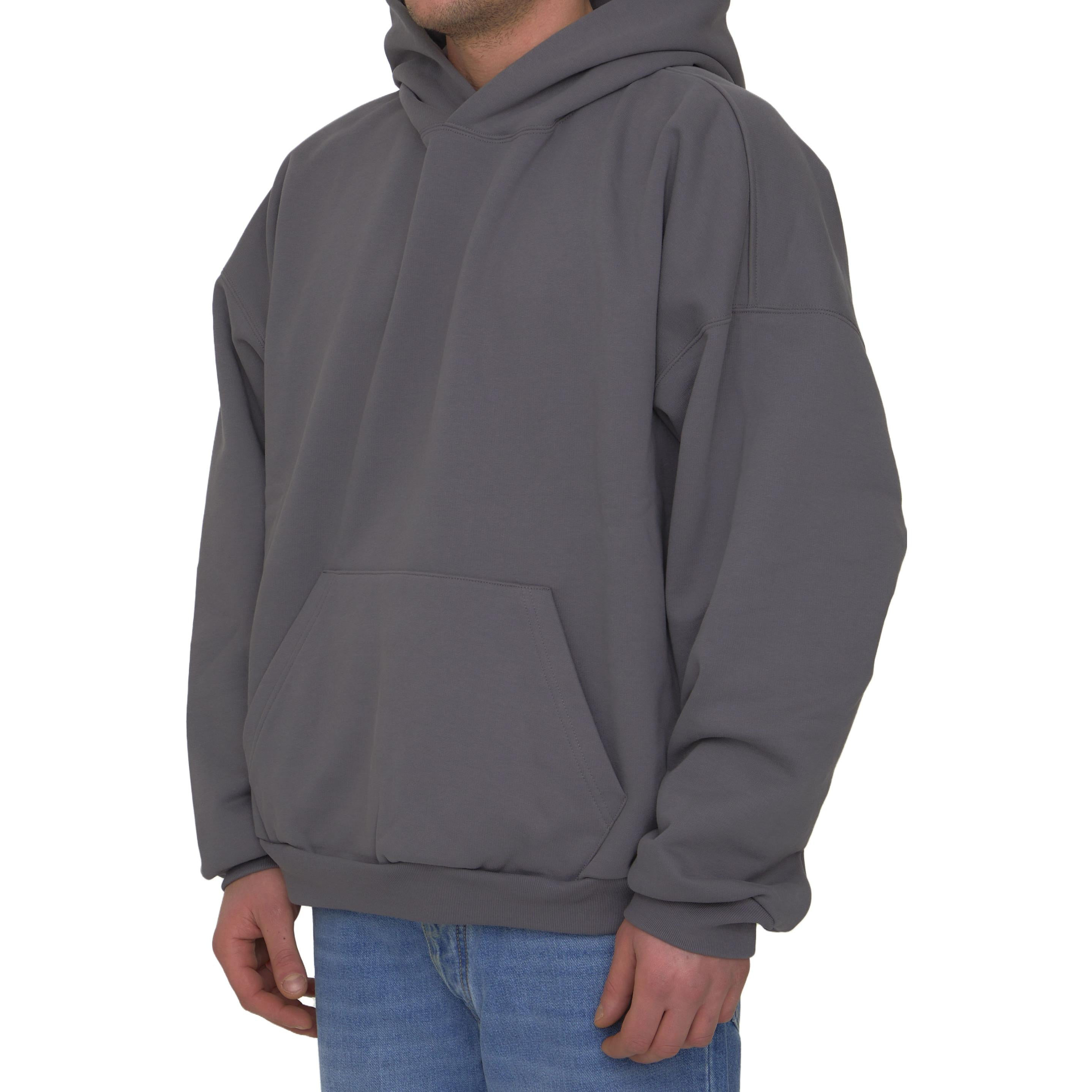 Balenciaga Care Label Hoodie Middle Fit 'Grey Black' 725565TNVL61219 - 5