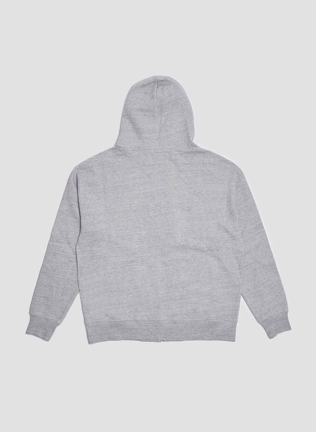 Embroidered Arrow Zip Hoodie in Grey Marl - 4