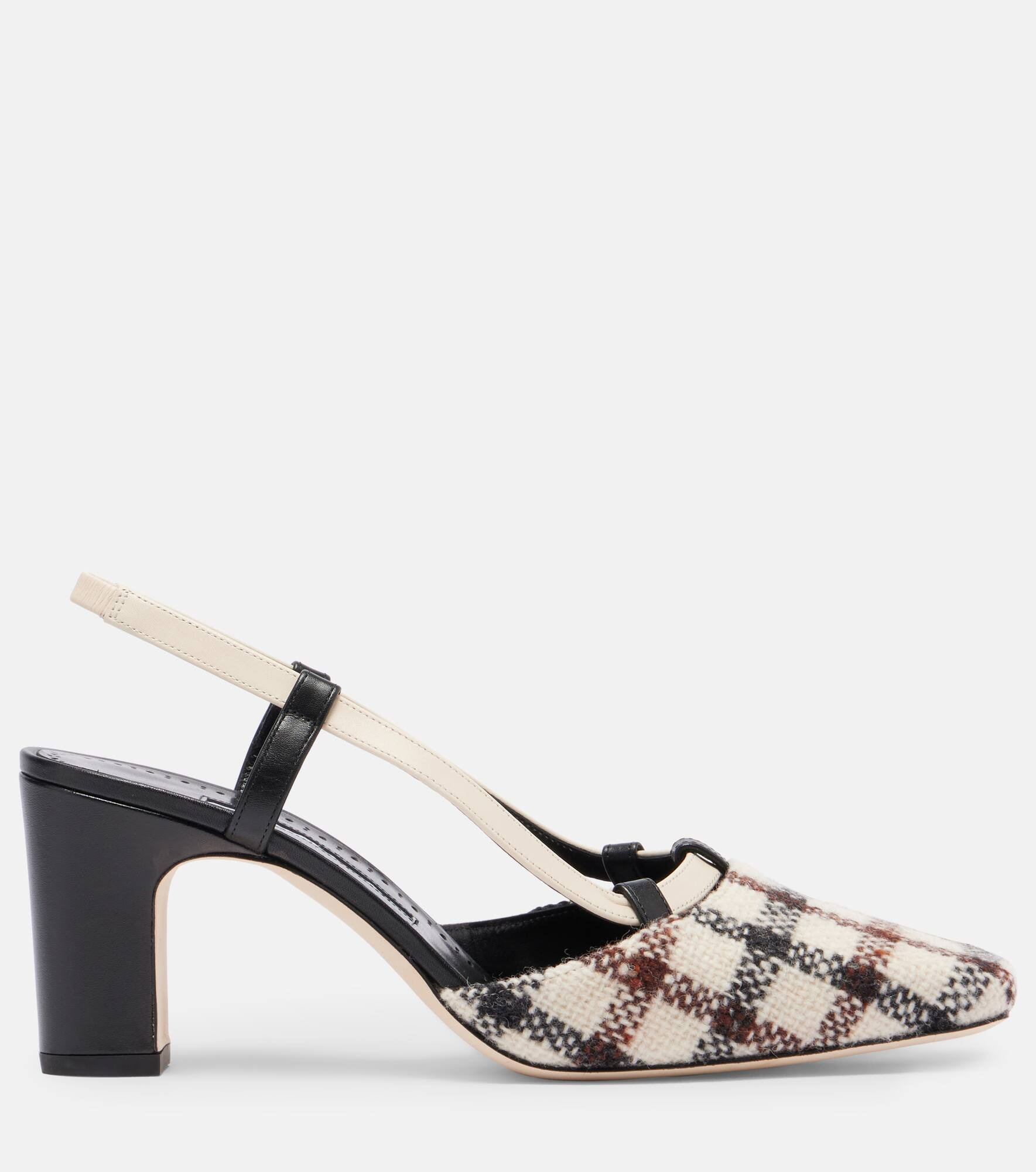 Vestal checked slingback pumps - 4