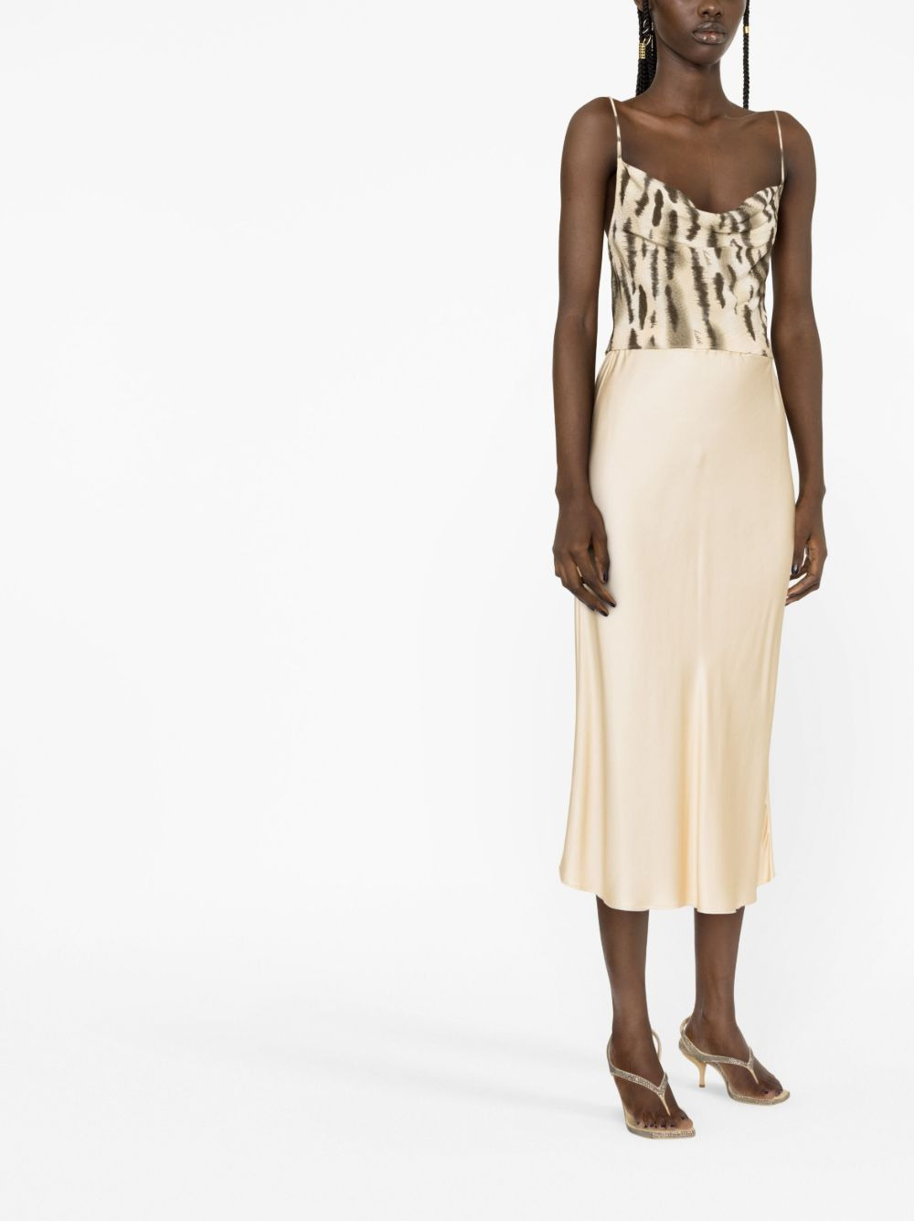 fine-jacquard open-back top - 4