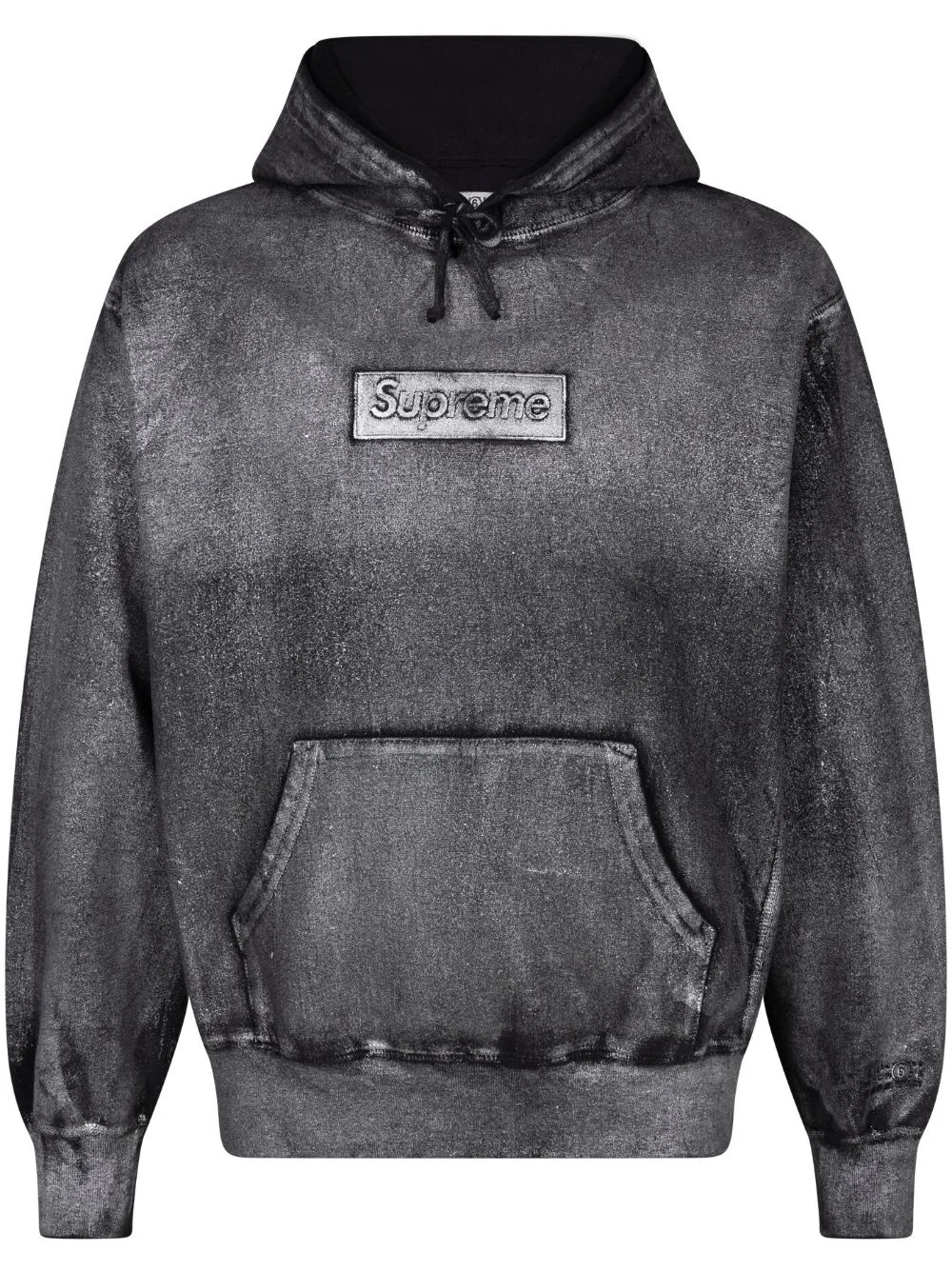 x MM6 Maison Margiela foil box logo hoodie - 1