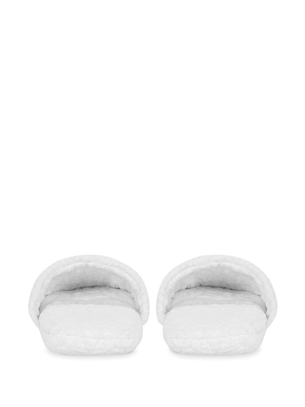 embossed-logo cotton slippers - 3