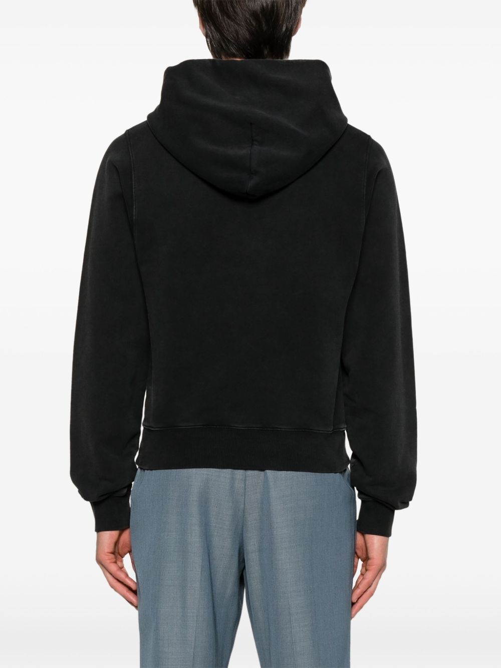raised-logo hoodie - 4