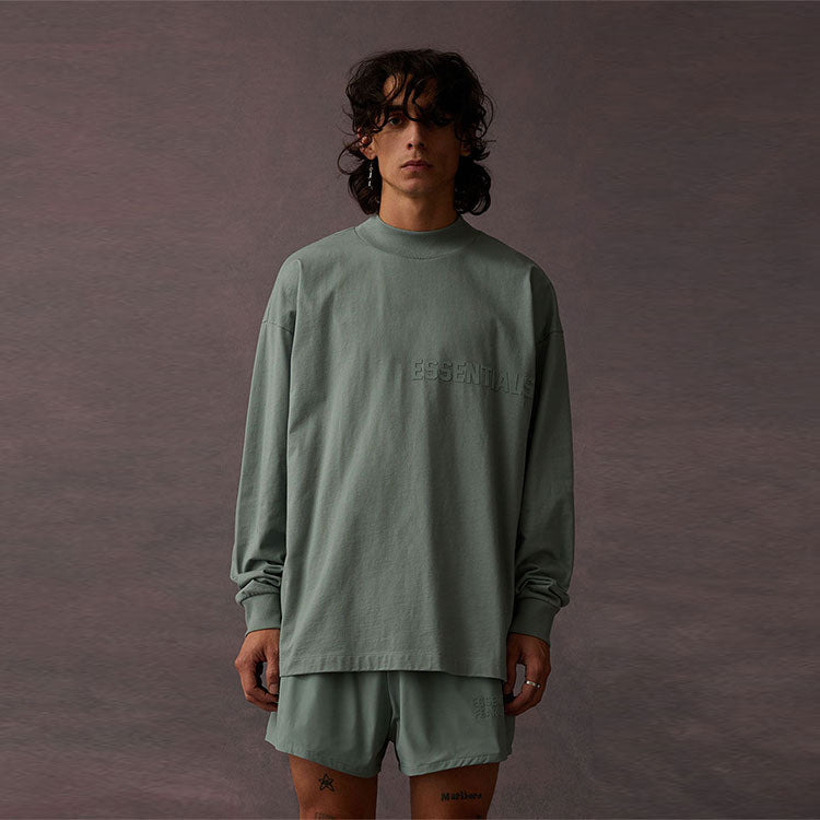 Fear of God Essentials SS23 Long Sleeve Logo Tee 'Sycamore' 125BT222011F - 5