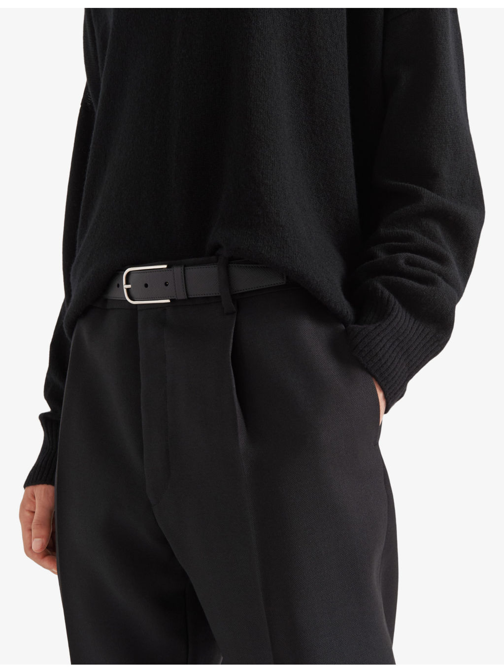 Logo-embellished leather belt - 2