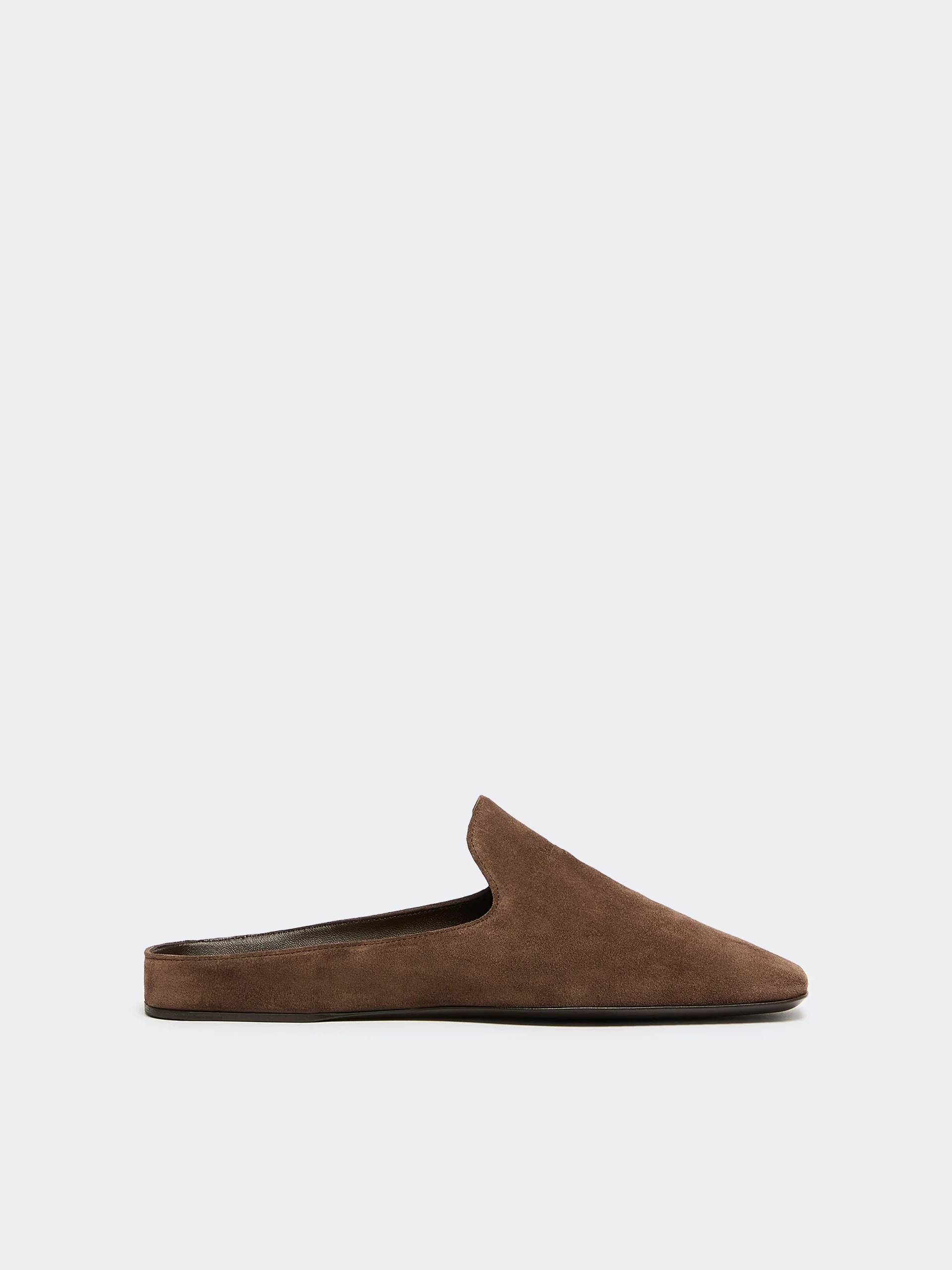 TESSILE Split-leather mules - DARK BROWN - 1