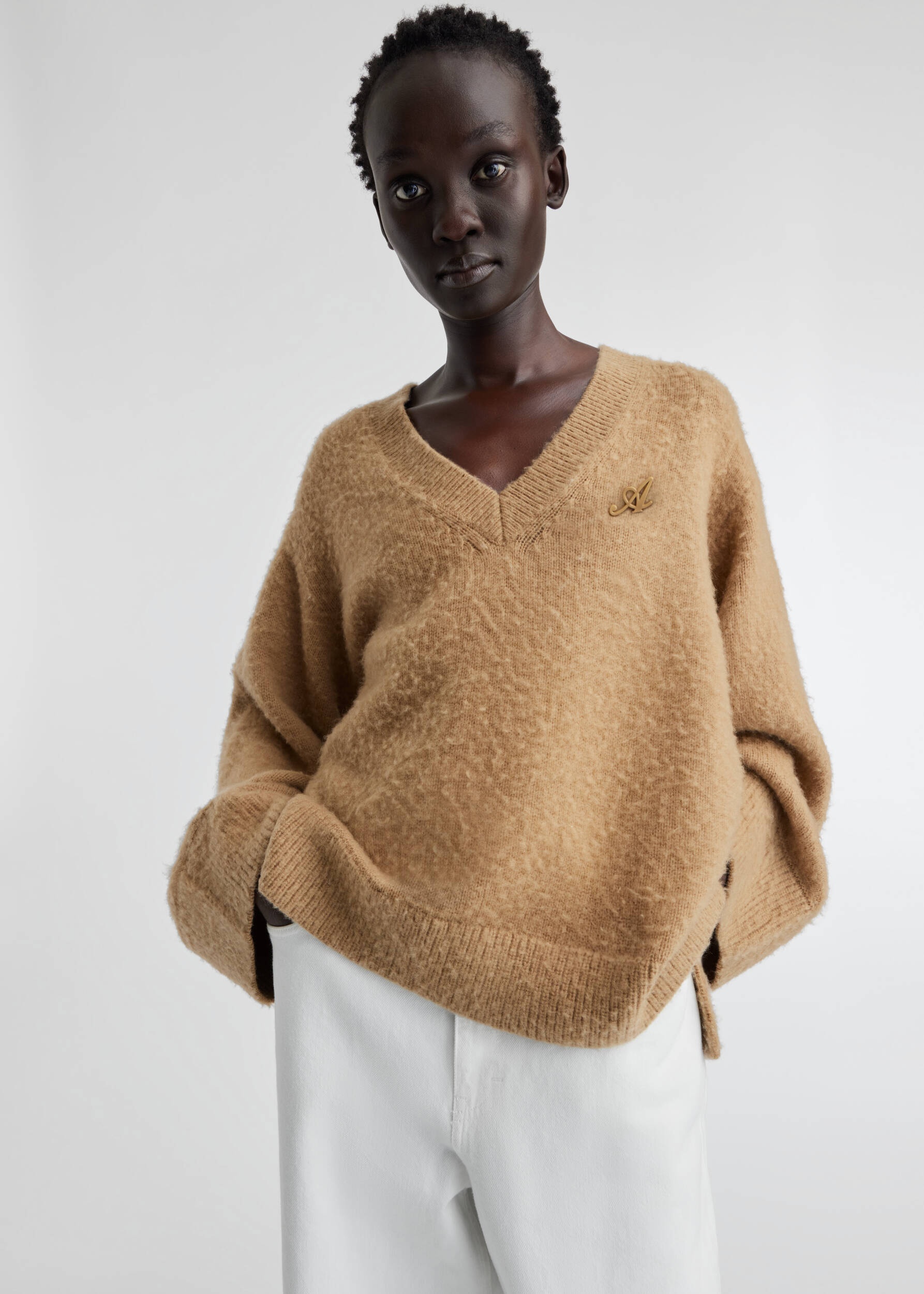 Rain V-neck Sweater - 2
