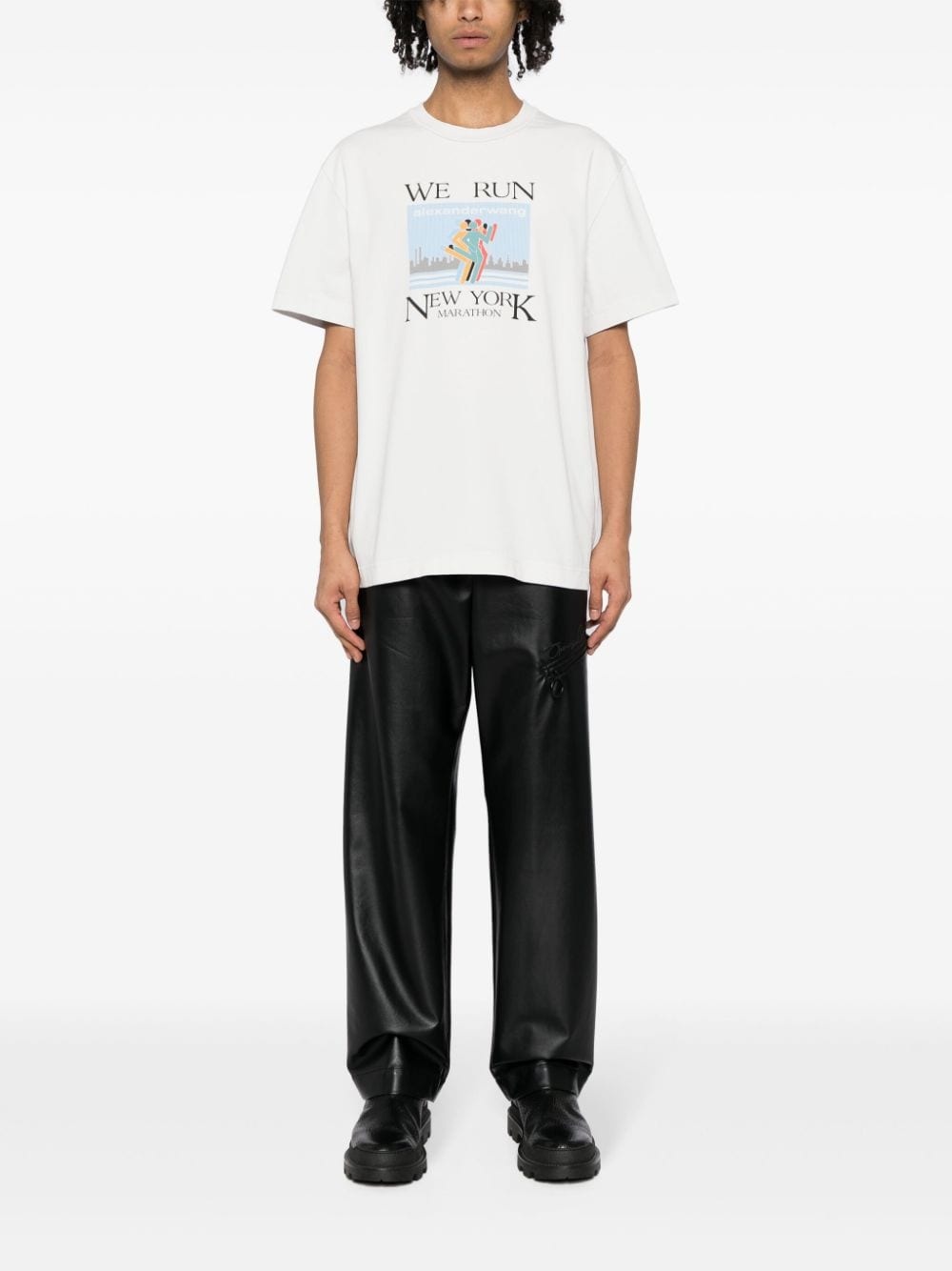 Marathon graphic-print cotton T-shirt - 2