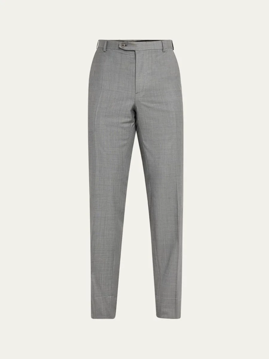 Men's Wool Sharkskin Pants - 1