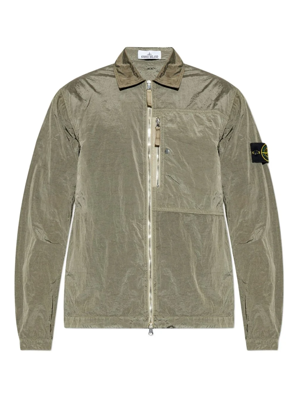 zip-fastening shirt jacket - 1