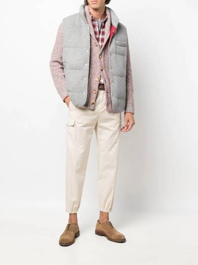 Brunello Cucinelli shawl-lapels cashmere cardigan outlook