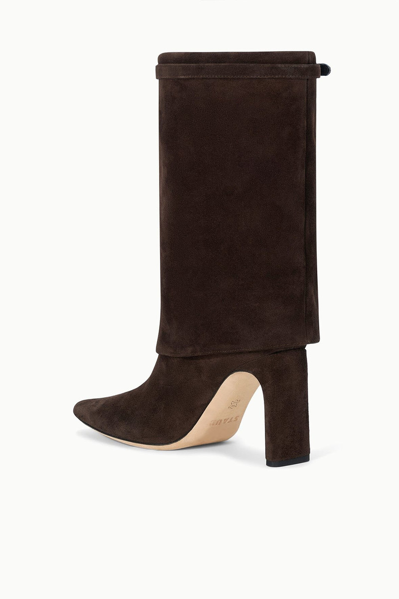 STAUD WALLY FOLDOVER MID-CALF BOOT ESPRESSO SUEDE 5
