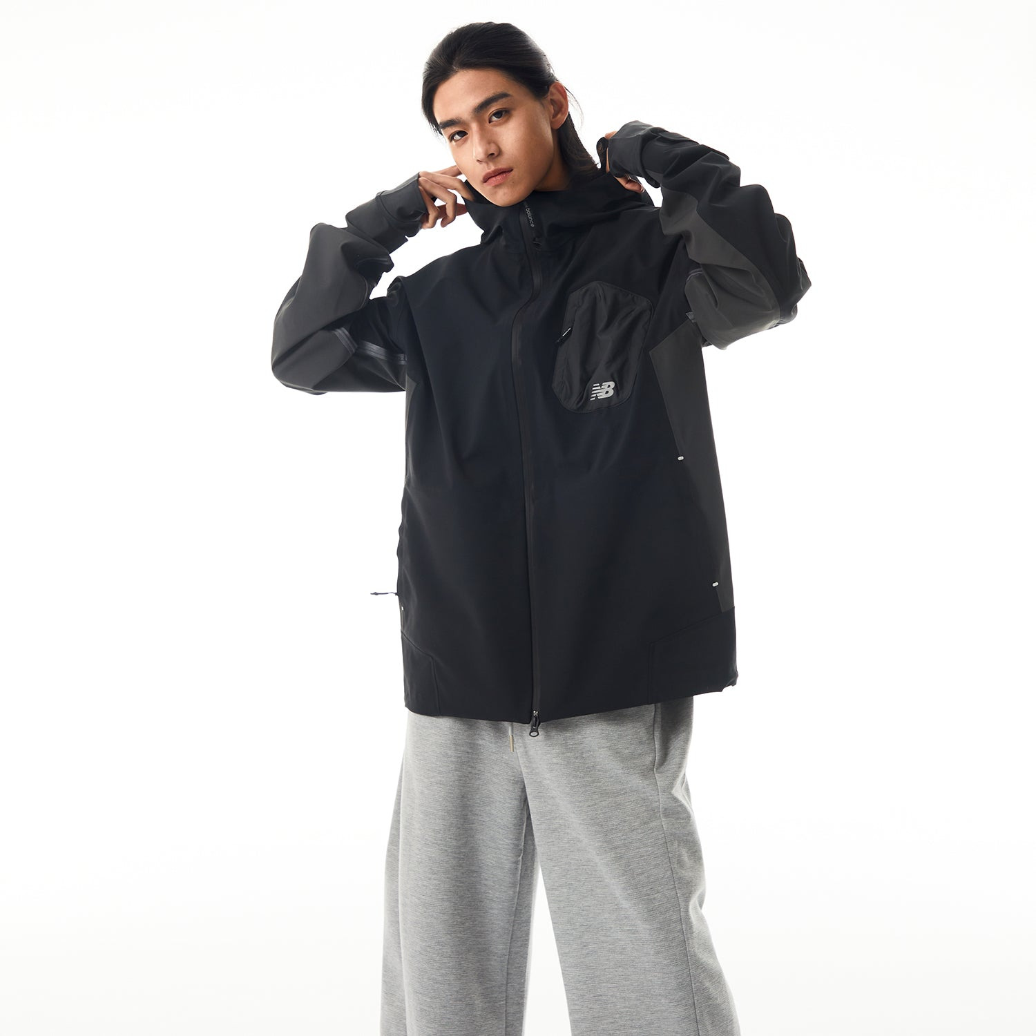 New Balance x LiangDong Pocket Jacket 'Black' NAE17121-BK - 4