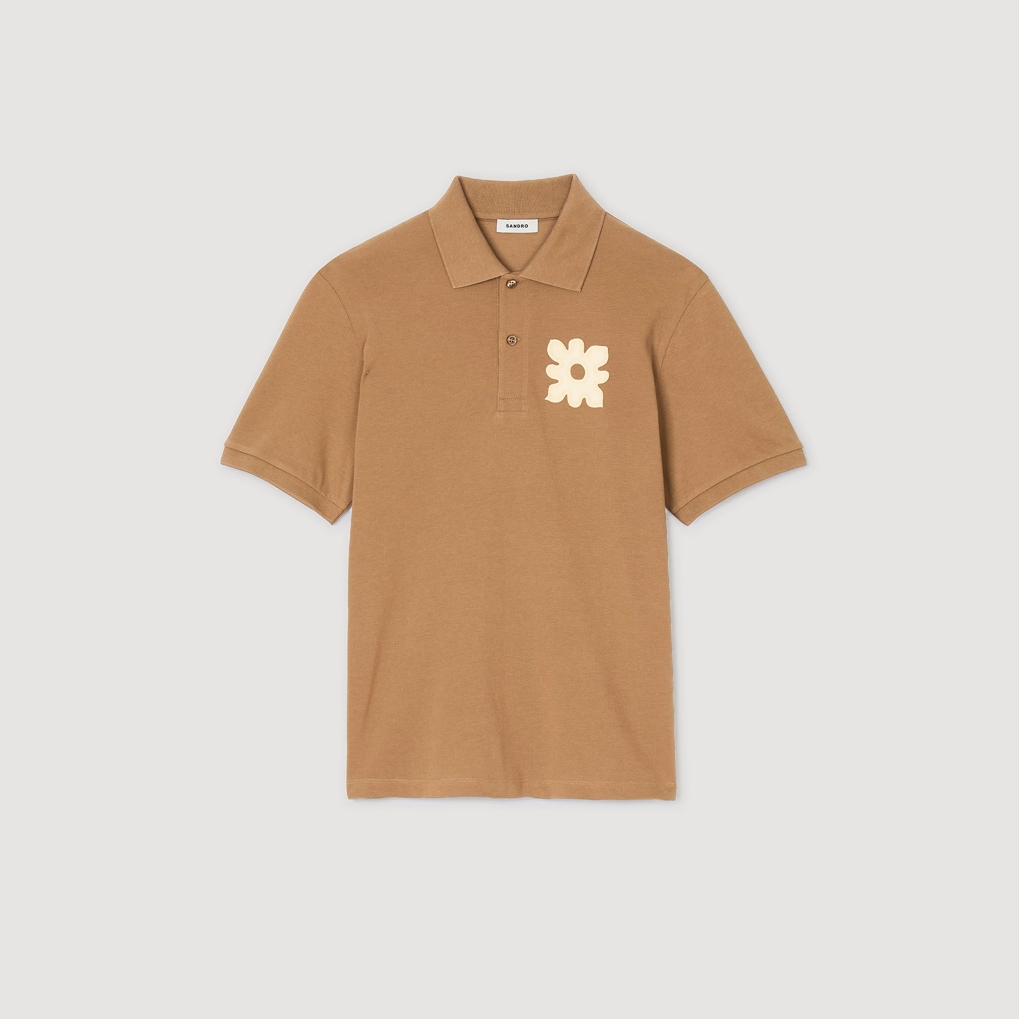 POLO SHIRT WITH FLOWER PATCH - 6