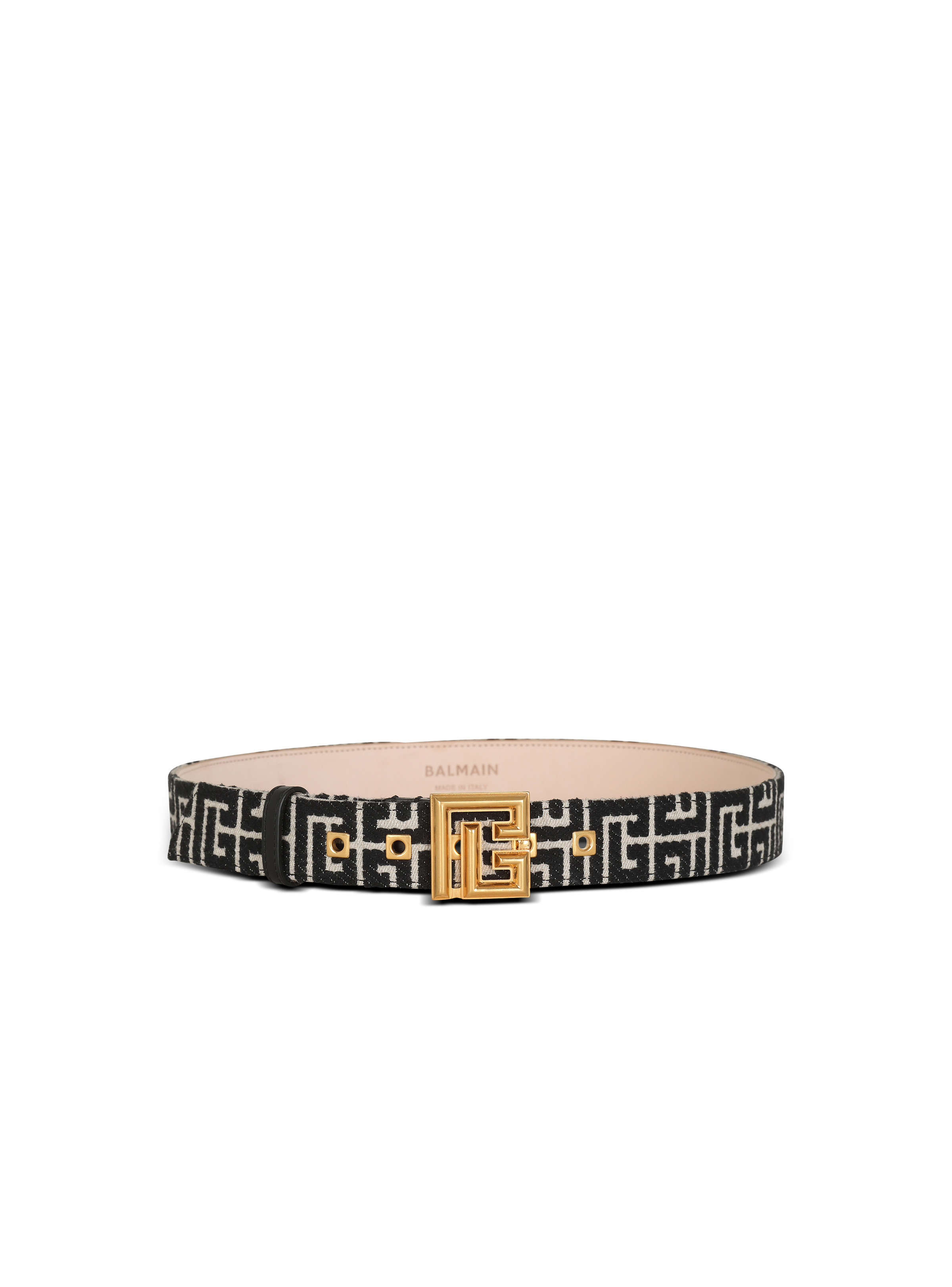 PB Belt in monogrammed jacquard - 1